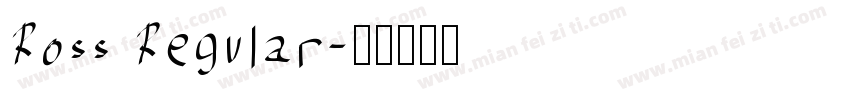 Ross Regular字体转换